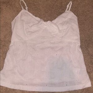 White Tie in the Middle Tank Top